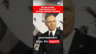 Mocny przekaz prezydenta Dudy. Gorzkie słowa dla Rosji i Putina. \