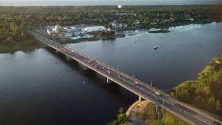 Lielupes tilts Jūrmala | Lielupe bridge | DJI Mavic Mini Flight