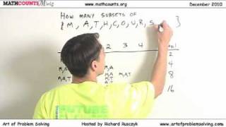MATHCOUNTS Mini #13 - Counting the Number of Subsets of a Set
