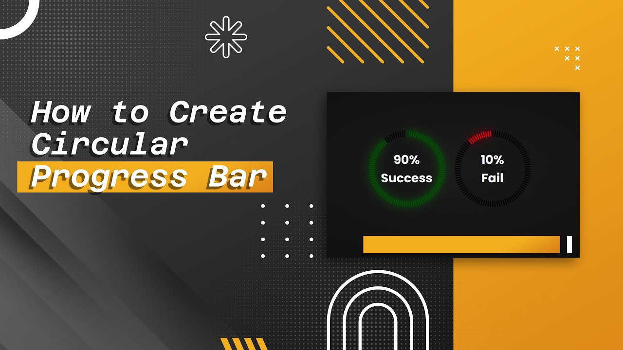 How To Create A Circular Progress Bar Html Css Youtube