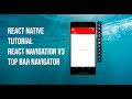 TUTORIAL REACT NAVIGATION V3 (createMaterialTopTabNavigator) React Native