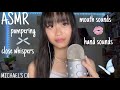 ASMR ⋆.˚🦋༘⋆ close whispers,mic brushing,pampering,mouth sounds + hand sounds !! (Michael’s CV)