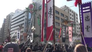 H27那覇大綱引き祭り：2日目～ガーエー③旗頭