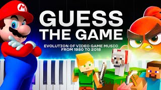 GUESS THE GAME (Piano Quiz) Evolution Of Video Game Music / Easy Slow Piano Tutorial