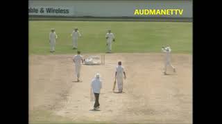 Craig McDermott knocks down GUS Logie then Cleans up Desmond Haynes