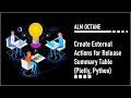 Create External Actions for Release Summary Table (Plotly, Python)