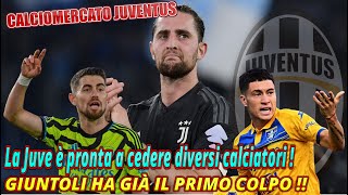 CALCIOMERCATO JUVENTUS:Juve è pronta a cedere diversi calciatori ! GIUNTOLI HA GIÀ IL PRIMO COLPO !