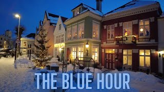 A Magical Winter Evening Walk in Bergen's Blue Hour