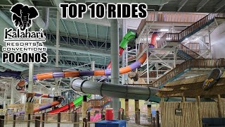 Top 10 Rides at Kalahari Poconos