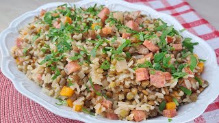 ARROZ COM LENTILHA | LENTILHA DA PROSPERIDADE | FÁCIL E DELICIOSO | NOSSA COZINHA