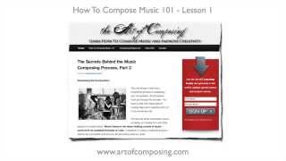 How to Compose Music - Lesson 1 - How to Write a Melody