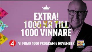 Reklamfilm för BingoLotto, 6 november 2016