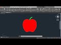 AutoCAD Tutorial - How to Draw Apple