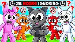 Gray IGNORES His FRIENDS for 24 HOURS In Roblox SNAPCHAT..