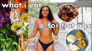 What I eat in a day for a FLAT STOMACH (no restricting) | Healthy Summer Vlog