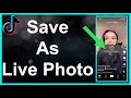 How To Save TikTok As Live Photo