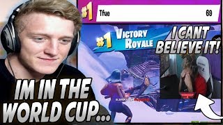 Tfue Almost CRIES After Finding Out He FINALLY Qualified For The WORLD CUP! (First Place!)