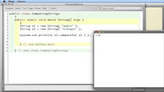 APCS String compareTo