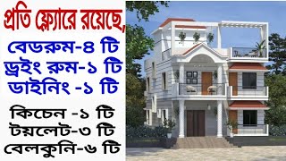 ৫ শতাংশ জমিতে বিলাসবহুল ডুপ্লেক্স বাড়ি।Luxury duplex house on 5 decimal land.