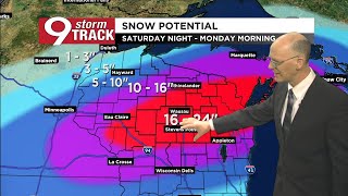 Patchy snow today, then a blizzard over the weekend