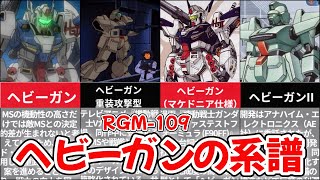 【RGM 109】ヘビーガンの系譜。MS小型化は正解だったのか？【機動戦士ガンダムF91】【ガンダム解説】