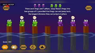 Can you solve the "Frog - Pillar" riddle? [River IQ]