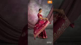 Nice Crepe \u0026 Silk \u0026 Organza Maroon Saree