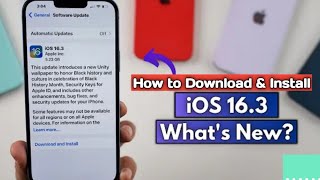 How To Update iPhone || How To Download and Install iOS 16.3 || iOS 16.3 Kaise Install Karen| ios16