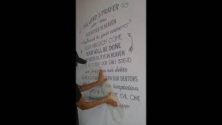 Decorette - Installation of Bible Wall Decals