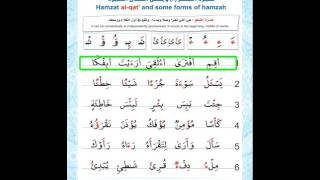 Lesson 15 - Hamzat Al-Qata’ and some forms of  Hamza.