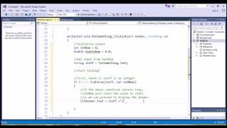 Using Int32.TryParse and Double.TryParse