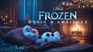 Frozen Fireplace Serenity | Fall Asleep with Olaf in 4k ⛄️