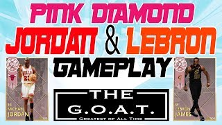 Pink Diamond LEBRON JAMES & MICHAEL JORDAN Gameplay - NBA 2K18