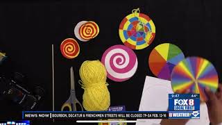 Make a Spinning Wheels to learn about Color Theory! STEM NOLA Demonstrates Live on Fox 8 News
