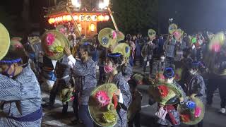 大麻神社例大祭初日/麻生公民館で三町内【蒲縄区/田町区/玄通】による総踊り