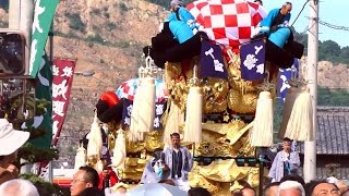 2016/10/15 土居太鼓祭り【土居庁舎かきくらべ】全7台 演技ノーカット