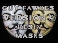 Hard Resin Version 3 Guy Fawkes Anonymous Mask Flesh & White BlackBlok.com Giftbox Unboxing Review