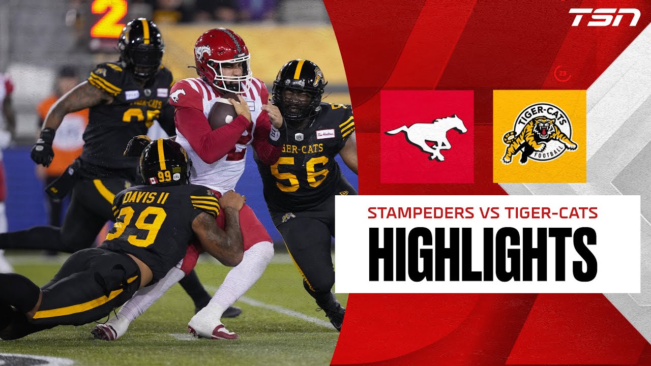 CFL Week 17: Stampeders Vs. Tiger-Cats Full Highlights - YouTube