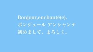 ふんわりフランス語会話 初級 1 はじめて会った人と話す