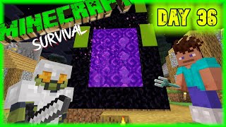 We Found A Nether Portal: Surviving Minecraft First 100 Days 36