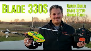 Blade - 330S - BNF Heli - Unbox, Build, Radio Setup, \u0026 Maiden Flight