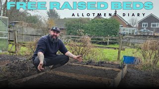 Manure on flower beds..free and zero effort raised beds on the new allotment.