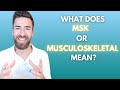 What does MSK, or musculoskeletal mean?