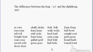 🔵 /ɔ:/ and /əʊ/ - The long /ɔ:/ and the diphthong /əʊ/ - Phonetics - Phonics British Pronunciation