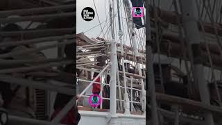 #España // Tremenda pitada a Margarita Robles en su visita al Juan Sebastián Elcano en Cádiz.