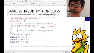 Tutorial for Year 7 Python Assignment (Term 2)- David Setiabudi