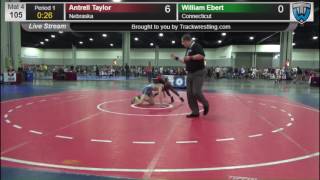 1109 Schoolboy 105 Antrell Taylor Nebraska vs William Ebert Connecticut 8571258104