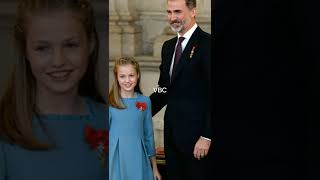 RAJA FELIPE KE PRINCESS LEONOR ANAKNYA, SWEET BANGET  #princessleonor #kingfelipe #shortsvideo