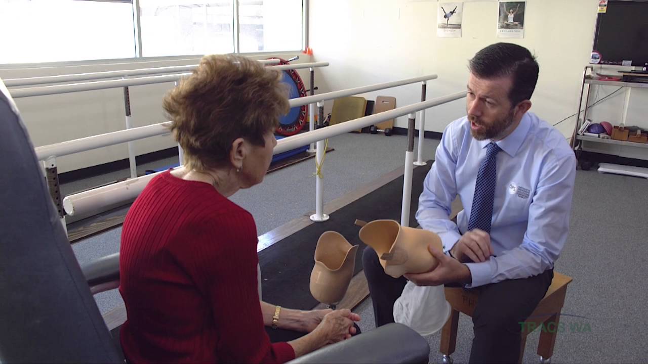 Amputee Care - Initial Prosthetic Fitting - TRACS WA - YouTube