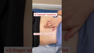 How to check yourself for separated abs (diastasis recti, DRA)